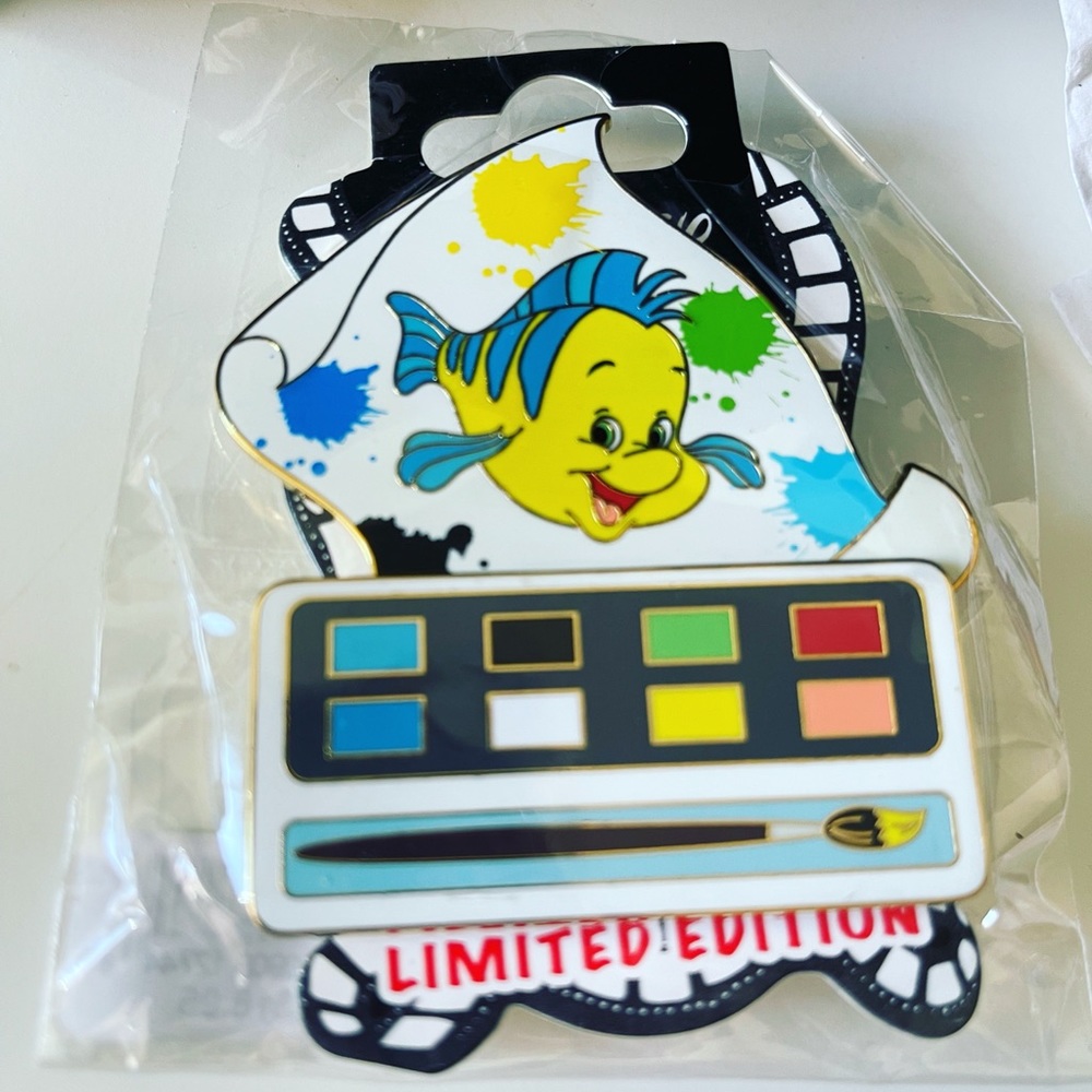 Limited edition Disney flounder pin